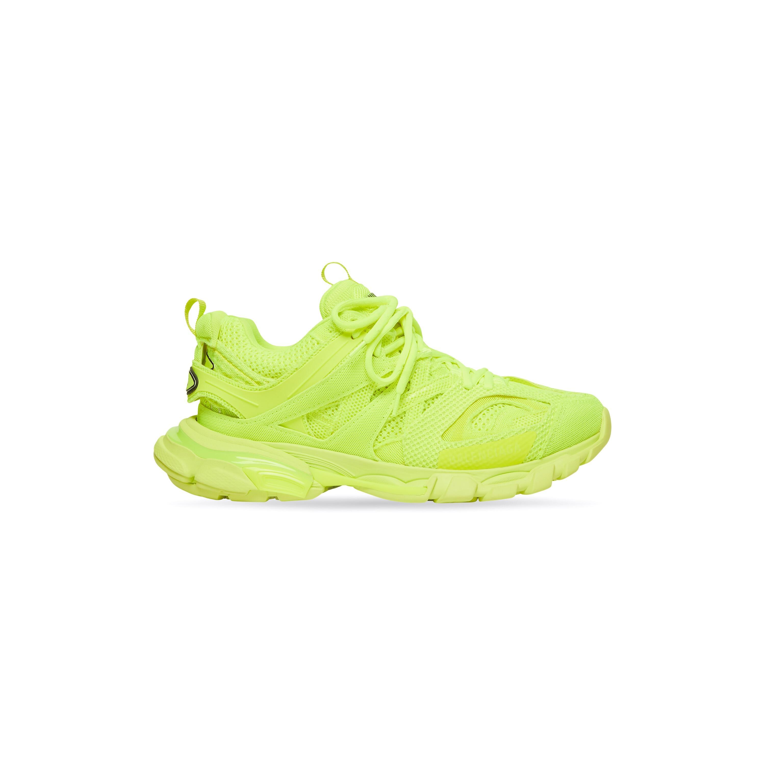 Men's Track Sneaker In Full Mesh in Fluo Yellow Product Image