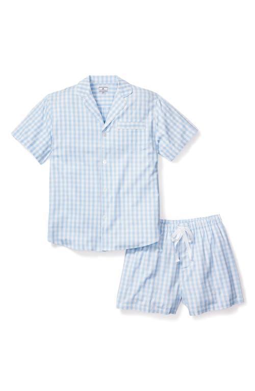 Men's Gingham Short Pajama Set Product Image