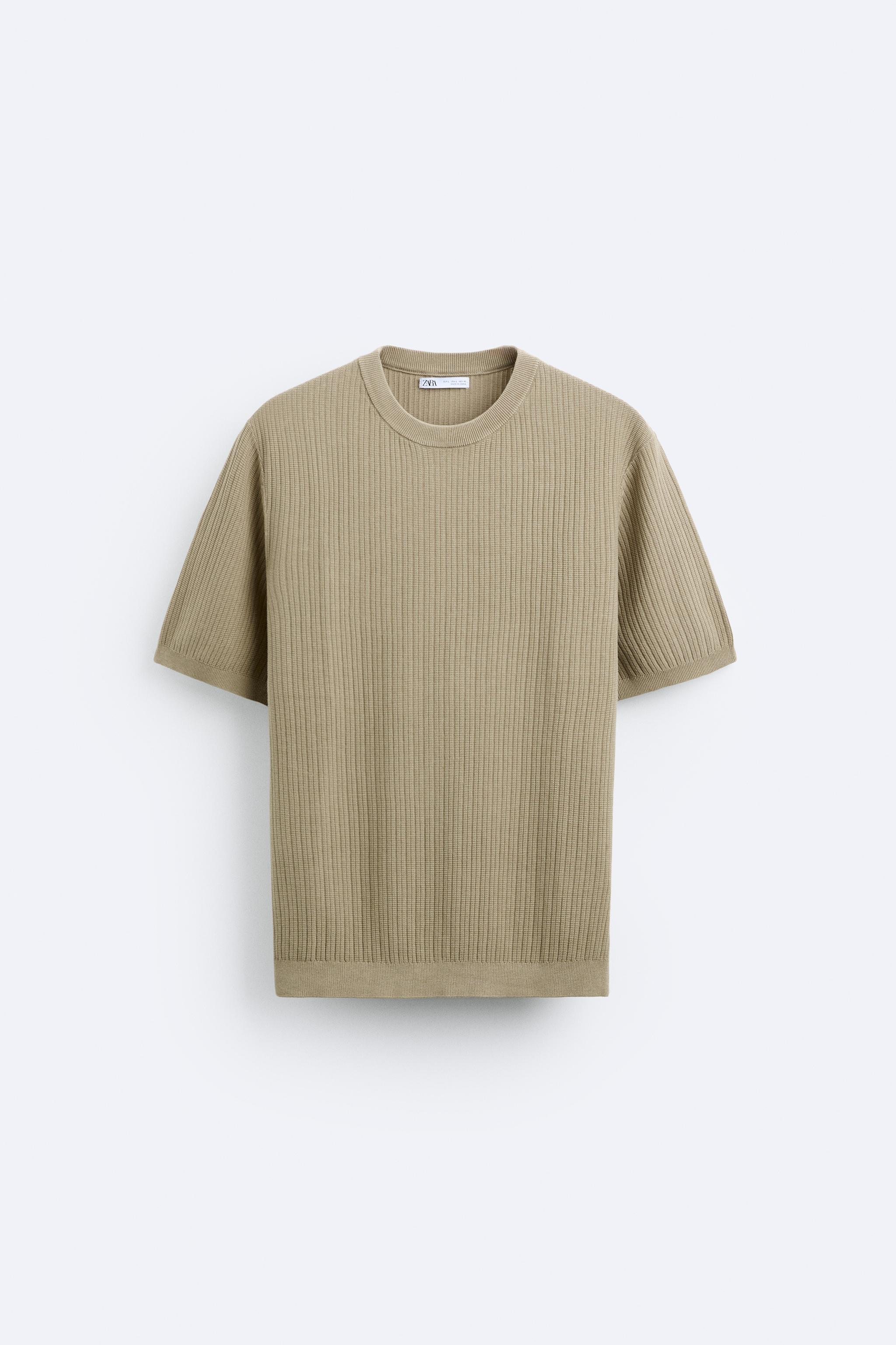 RIBBED KNIT T-SHIRT Product Image