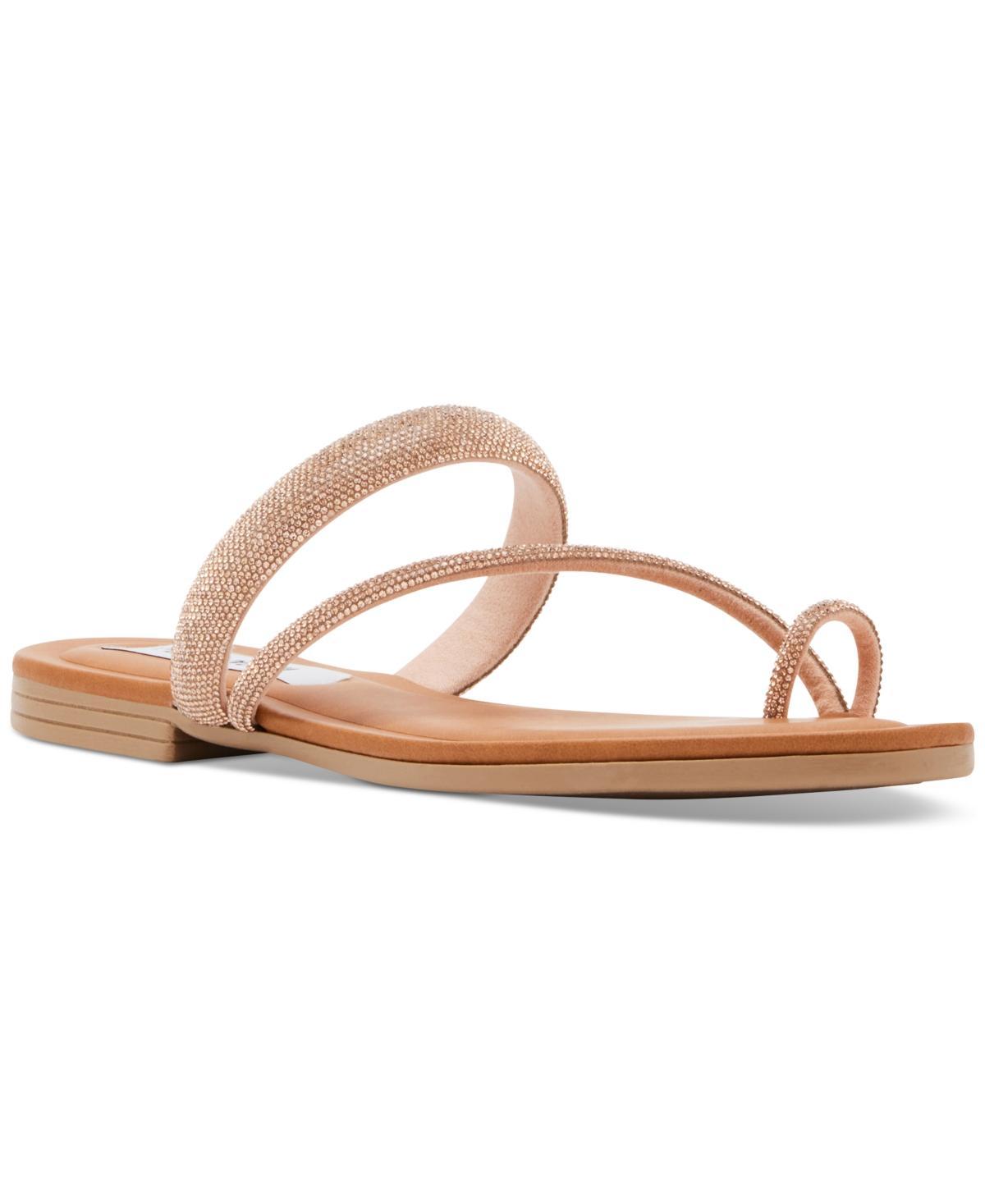 Steve Madden Womens Fiorra Beaded Toe-Ring Slide Sandals Product Image