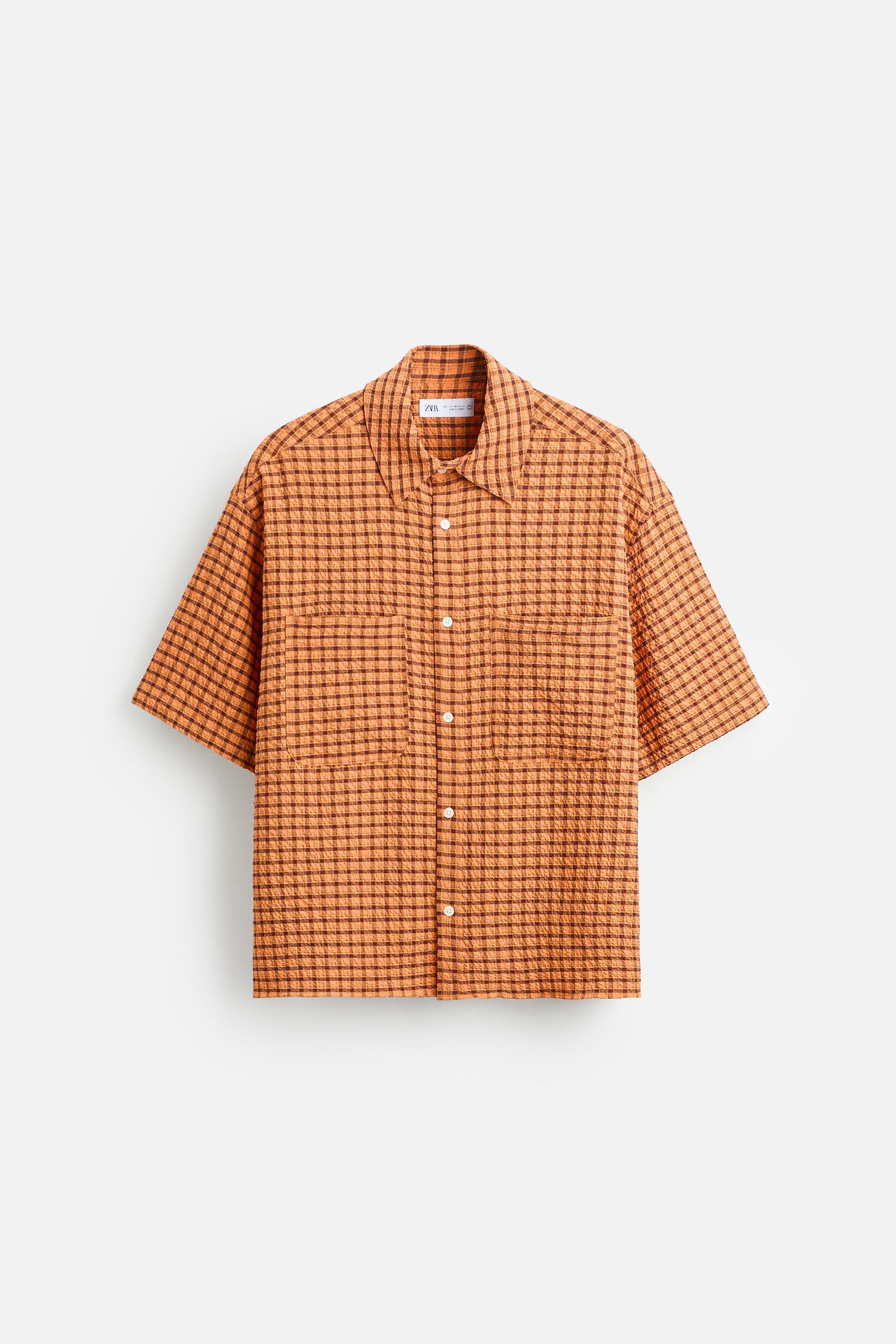 CHECKERED SEERSUCKER SHIRT Product Image