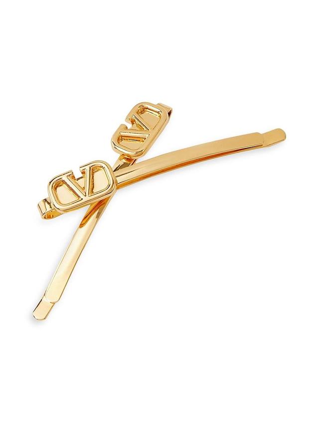 Womens VLogo Signature Metal Hair Clip Product Image