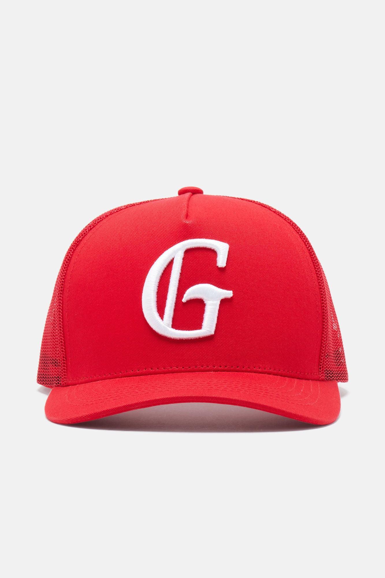 Georgia Twill Trucker Hat - Red Product Image