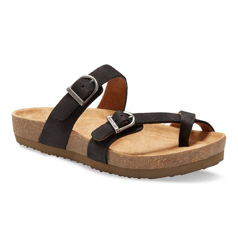 Eastland Tiogo Womens Leather Slide Sandals Brown Product Image