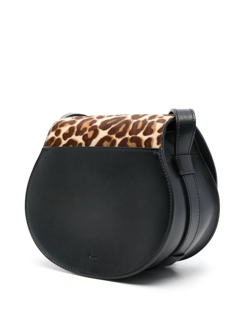 Small Saddle Cross Body Bag In Black Product Image