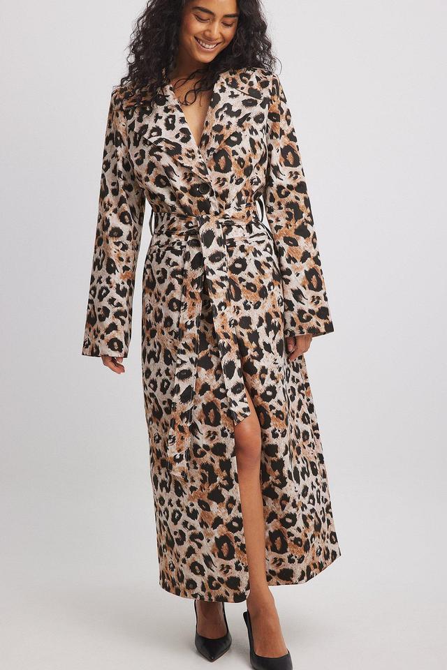 Leopard Print Coat Product Image