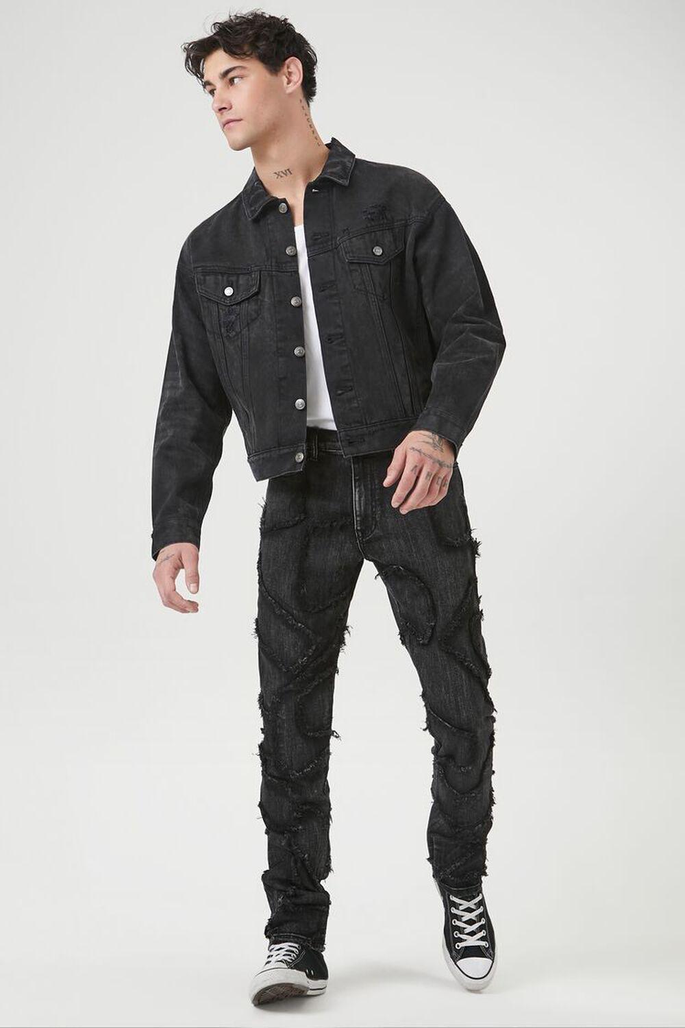 Frayed Slim-Fit Mid-Rise Jeans | Forever 21 Product Image