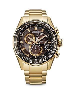 Men's Citizen Eco-DriveÂ® Pcat Chronograph Black Watch (Model: Cb5887-55H) Product Image