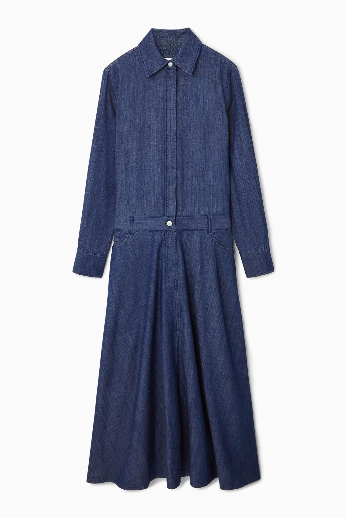 A-LINE DENIM DRESS Product Image