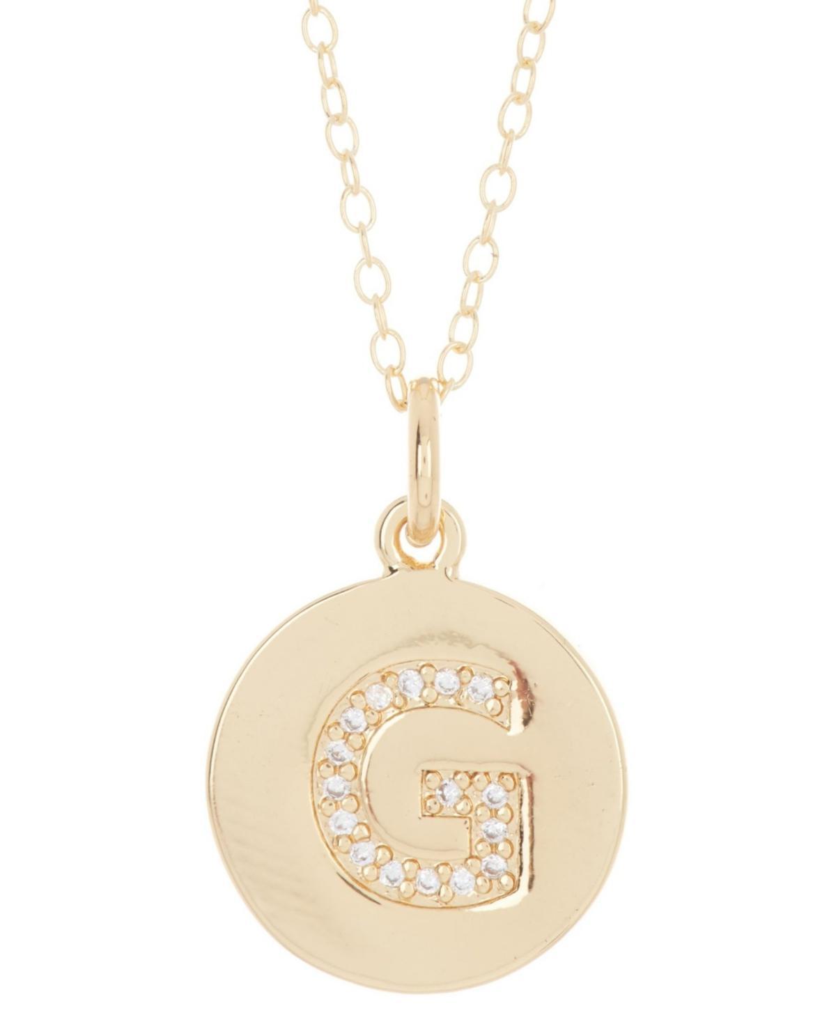 brook & york Madeline 14K Gold Plated Initial Pendant Product Image