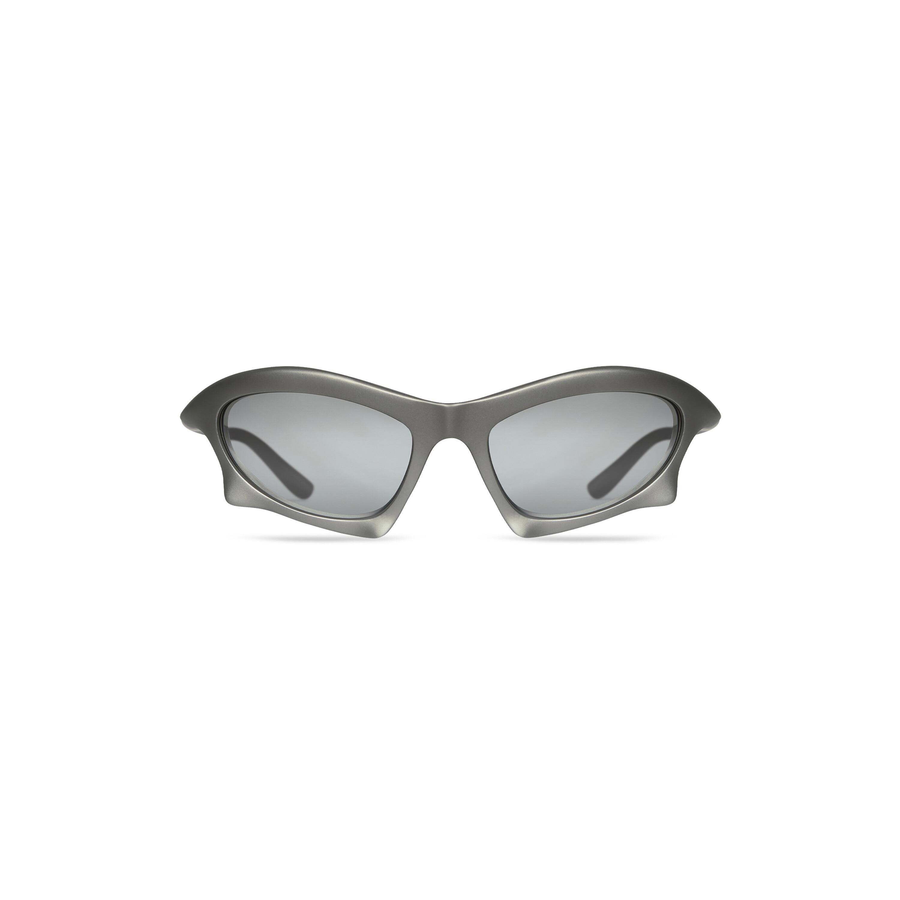 Bat Rectangle Sunglasses in Silver Product Image