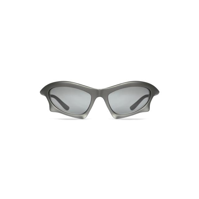 Bat Rectangle Sunglasses in Silver Product Image