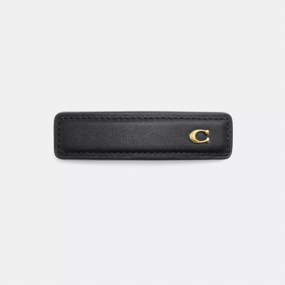 Signature Leather Barrette Product Image