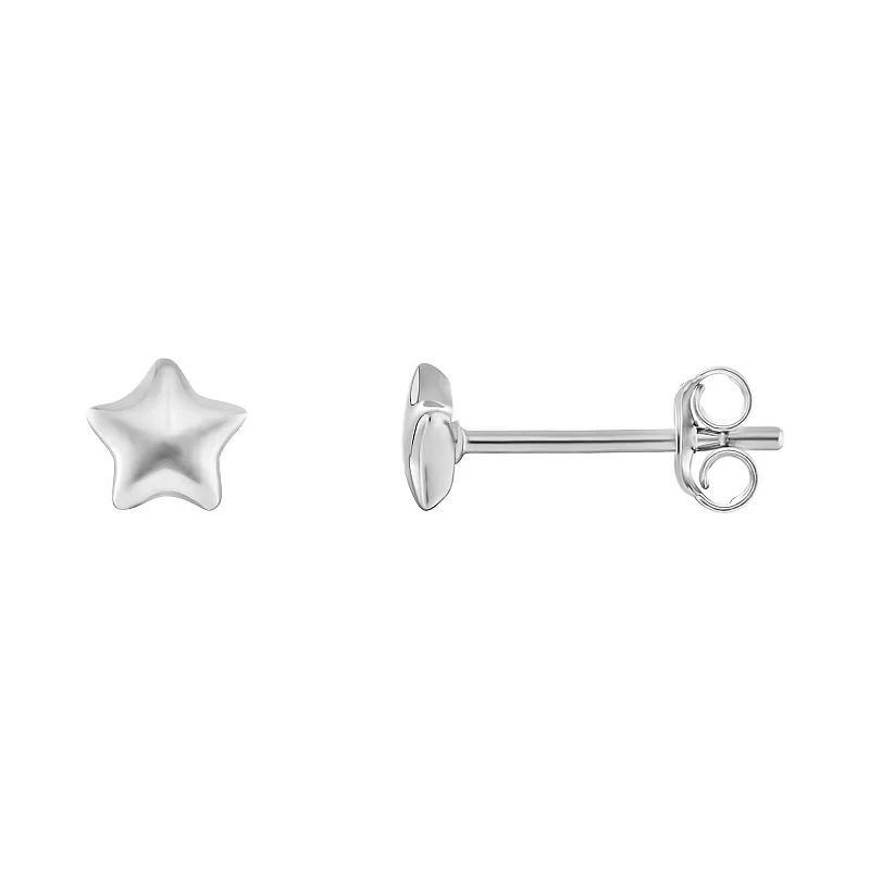 PRIMROSE Sterling Silver Star Stud Earrings, Womens Product Image