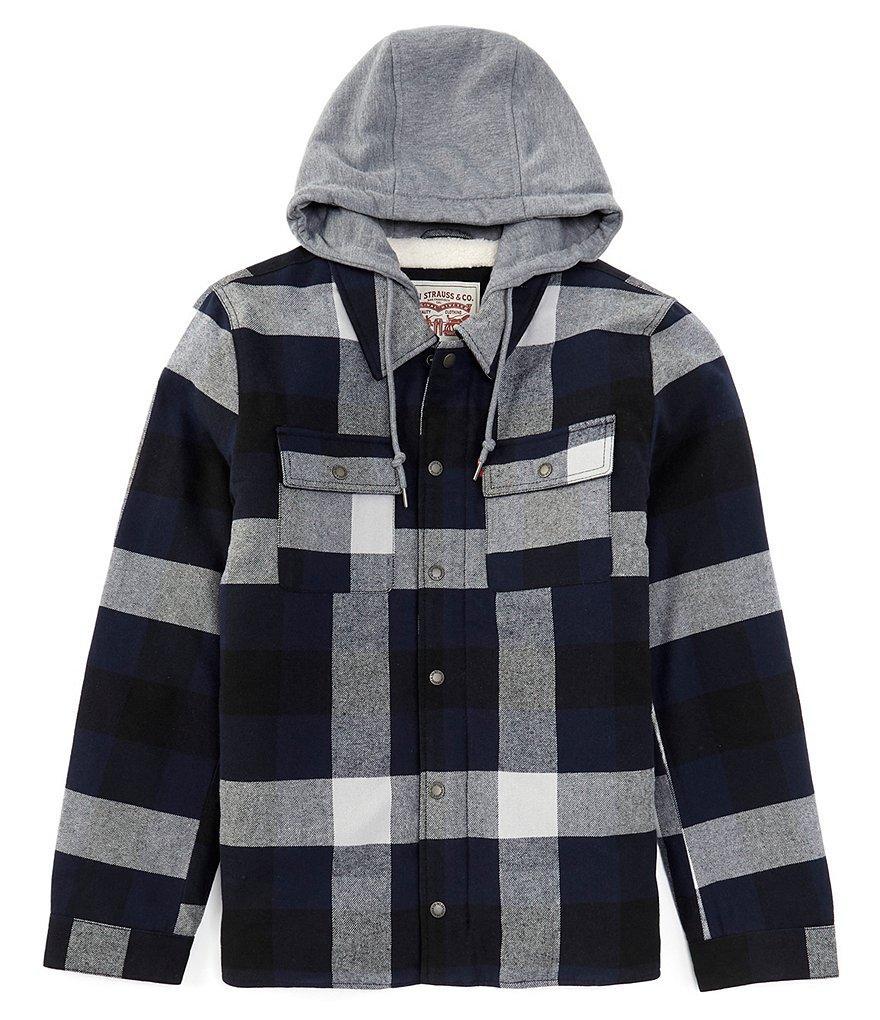 Levi's® Faux Sherpa Lined Plaid Shirt Jacket Product Image