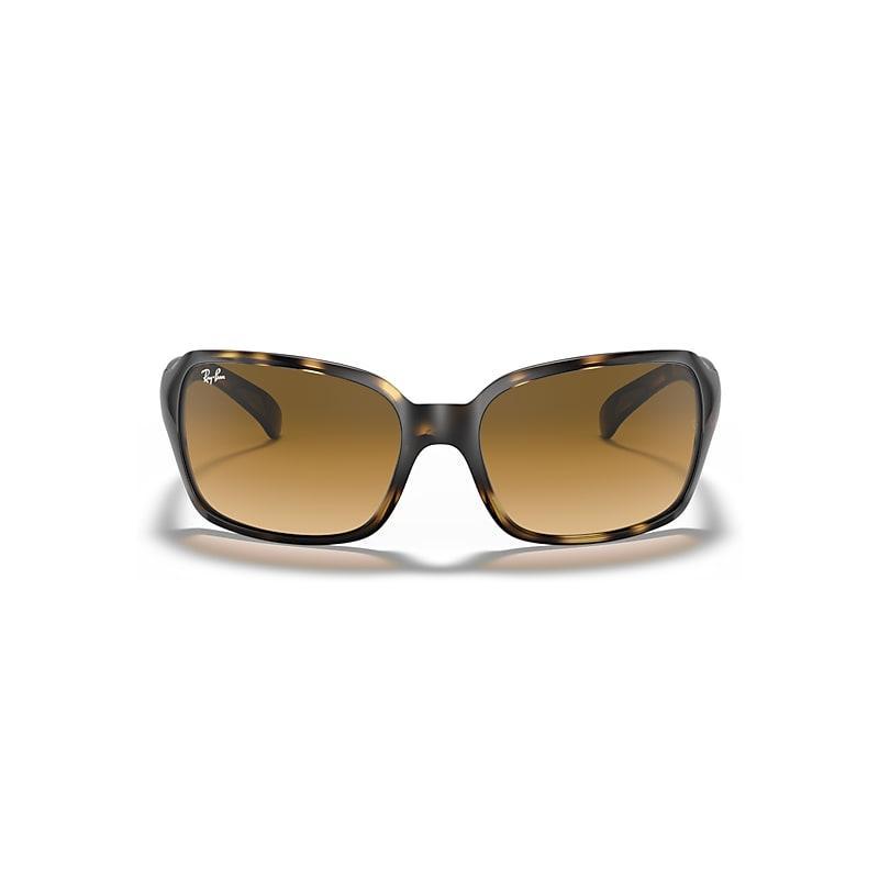 Ray-Ban Womens 0RB4068 60mm Havana Square Wrap Sunglasses Product Image