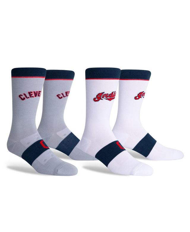 Mens Cleveland Guardians Two-Pack Home and Away Uniform Crew Socks Product Image