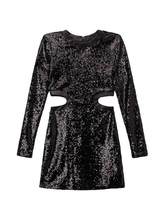 Womens Dolce Sequin Cutout Minidress Product Image