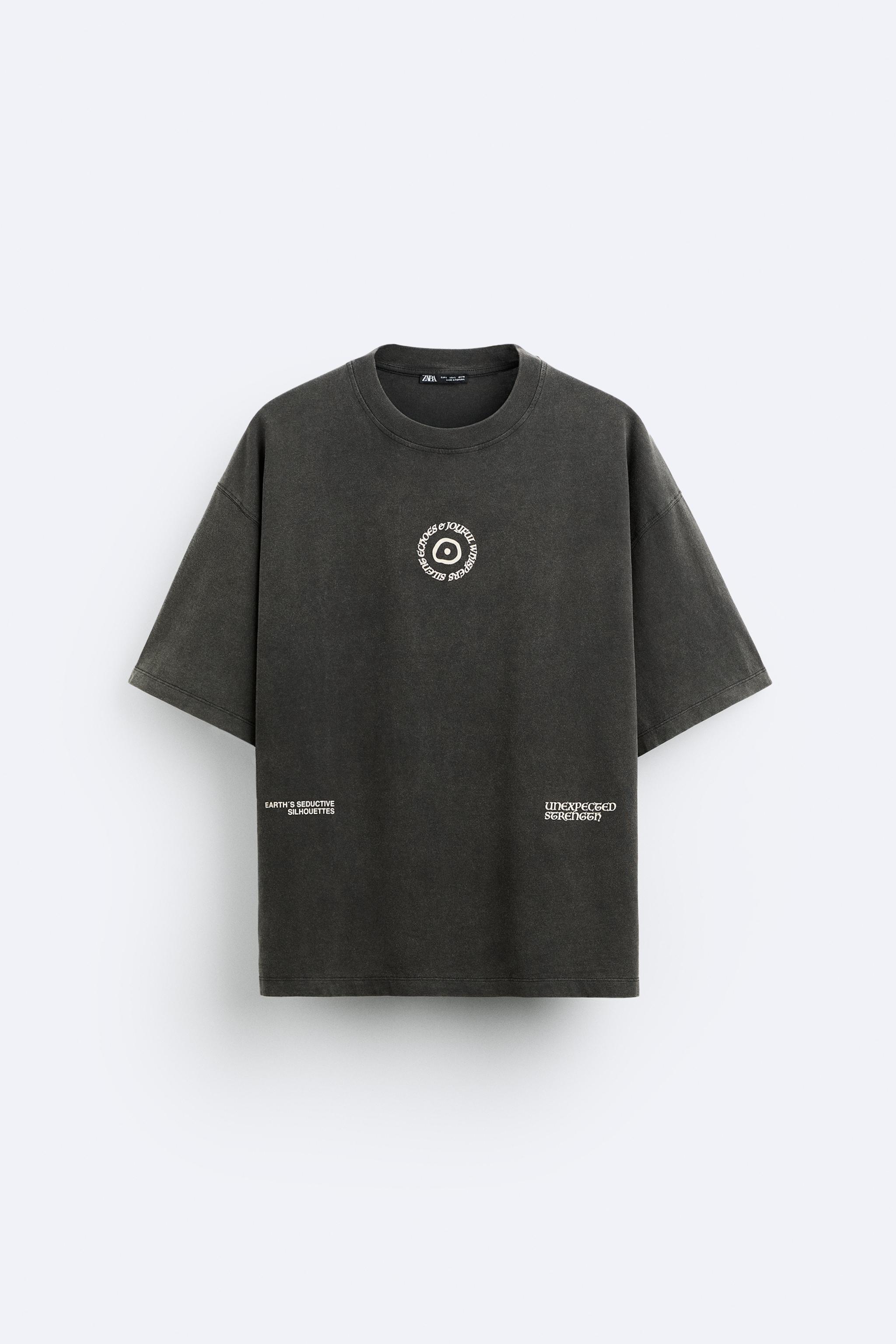 WASHED TEXT T-SHIRT Product Image