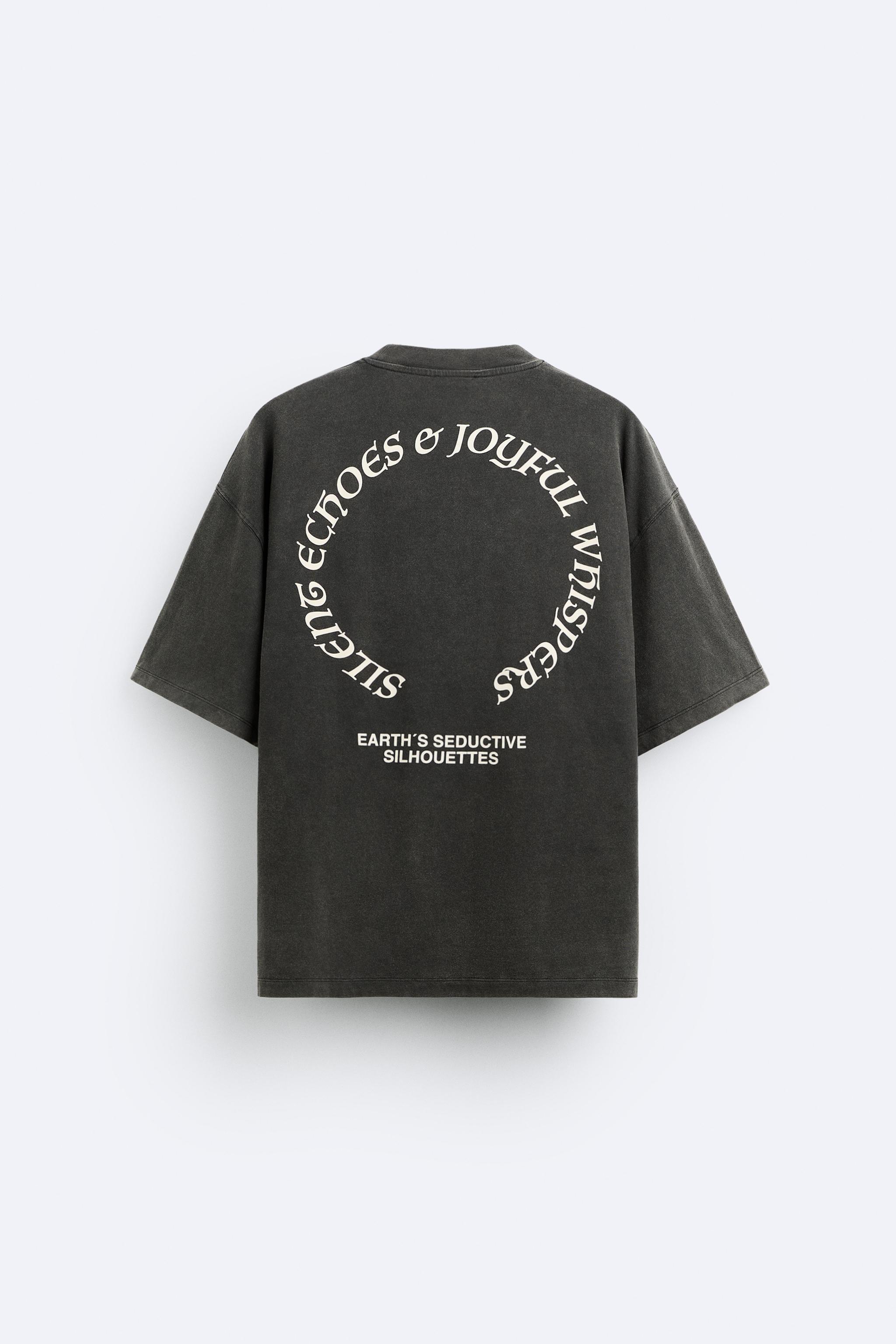 WASHED TEXT T-SHIRT Product Image