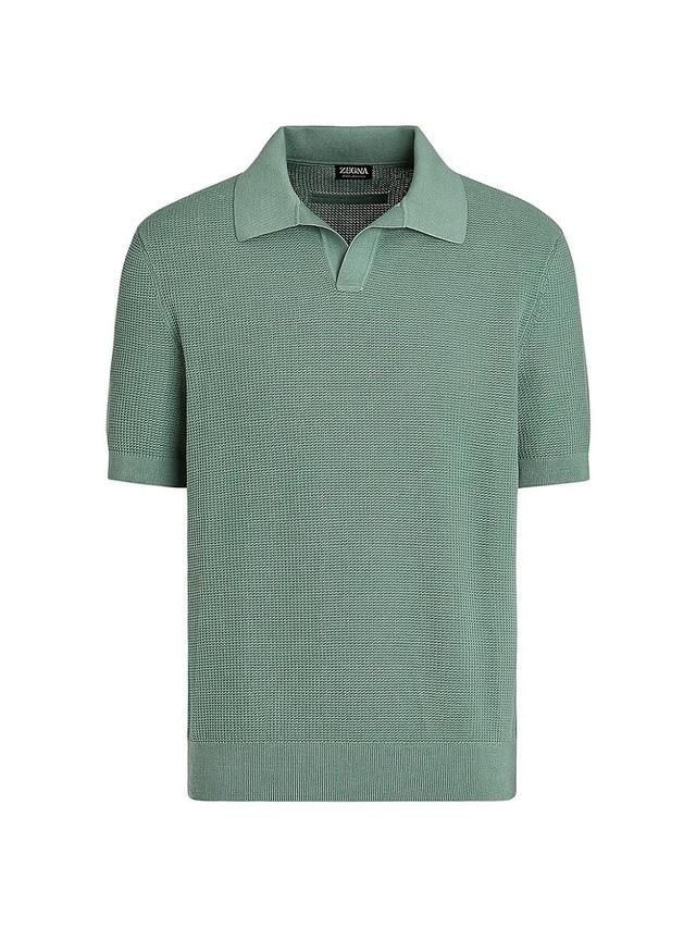 Mens Premium Cotton Polo Shirt Product Image