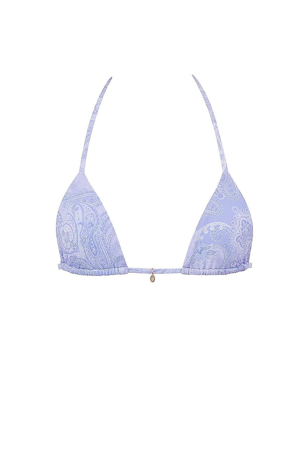 Caribe Lavender Paisley Bikini Top Product Image