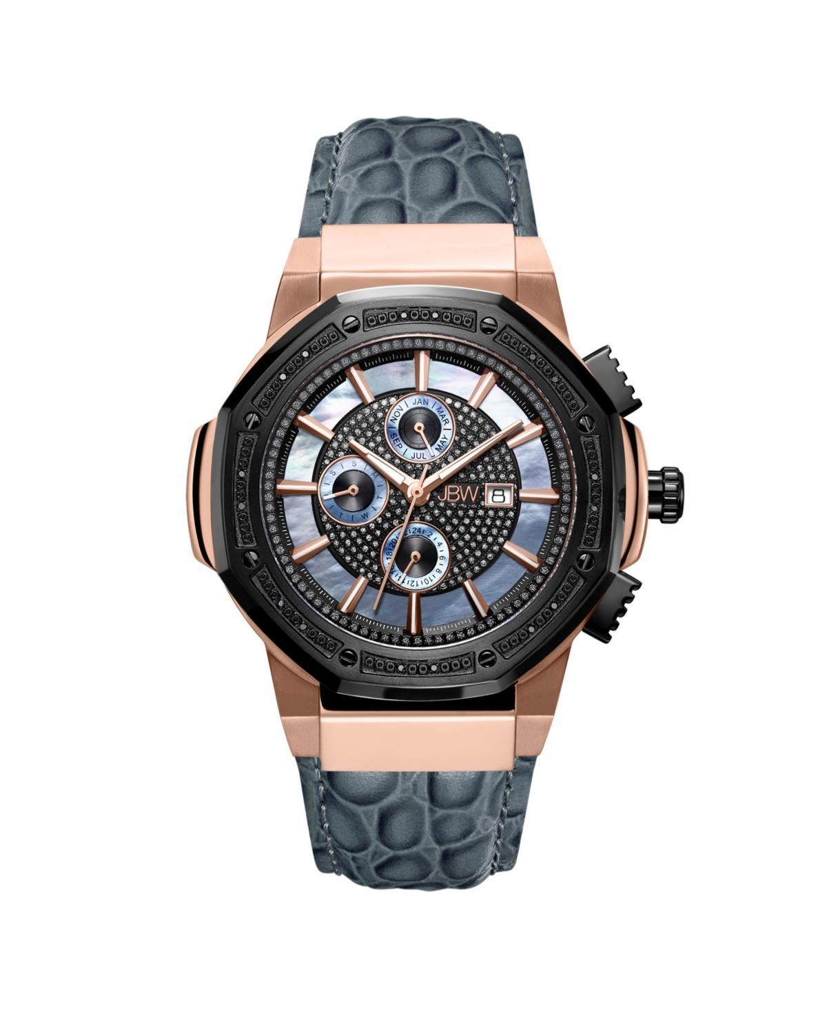 Jbw Mens 10 Yr Anniversary Saxon Diamond (1/6 ct.t.w.) & 18K Rose-gold Plated Watch Product Image