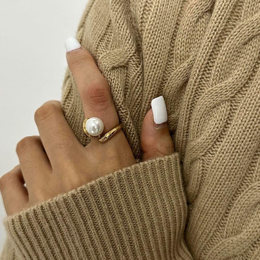 Faux Pearl Ring Product Image