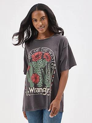 Women's Wrangler Western Graphic Oversized Tee | Women's TOPS | Wrangler® Product Image