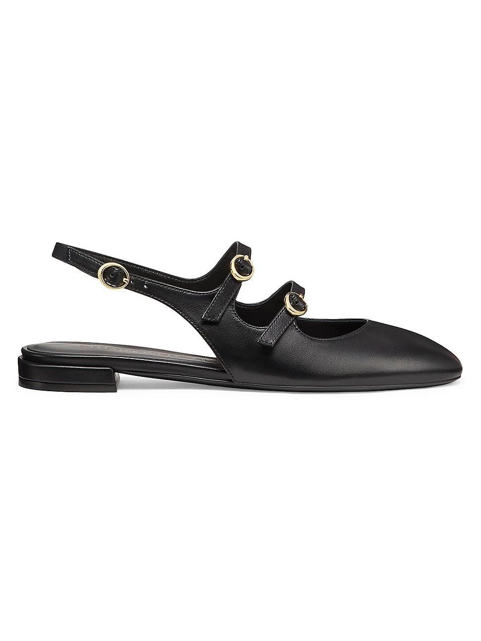 Womens Benni Mary Jane Leather Slingback Flats Product Image