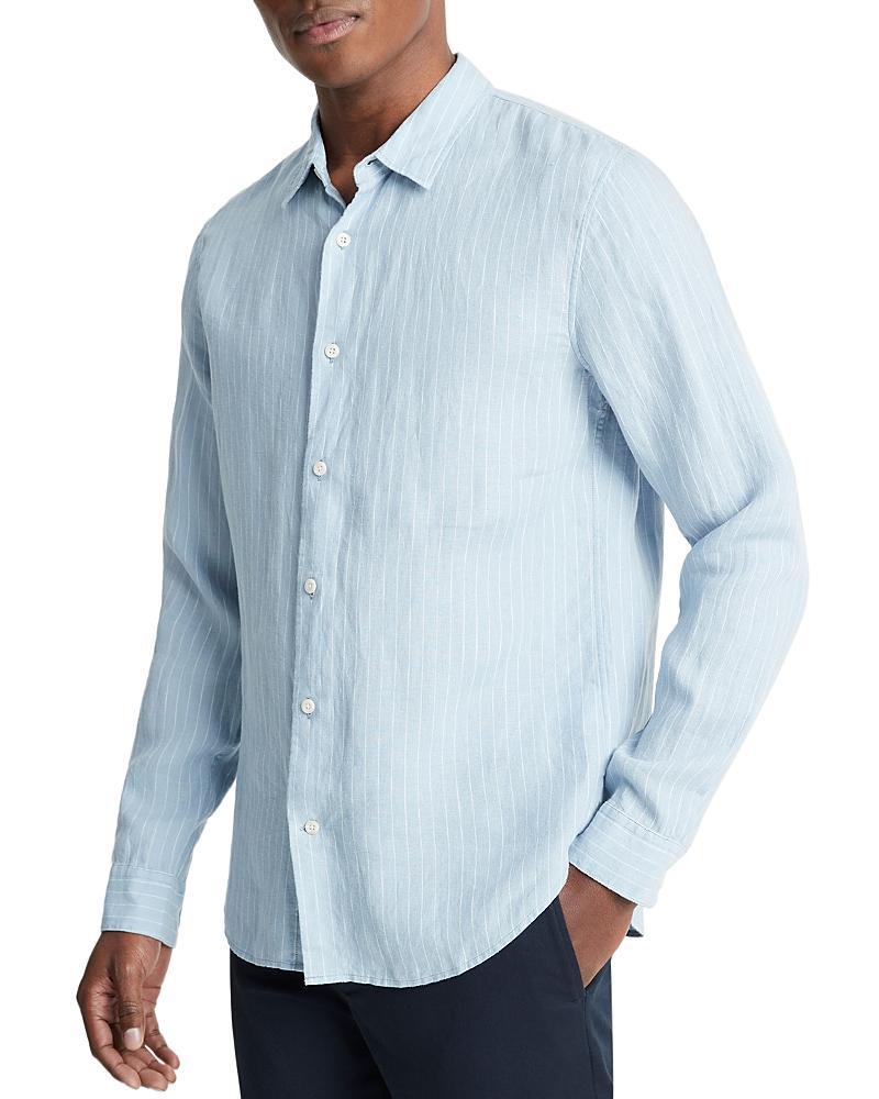 Mens Bayside Striped Linen Sport Shirt Product Image