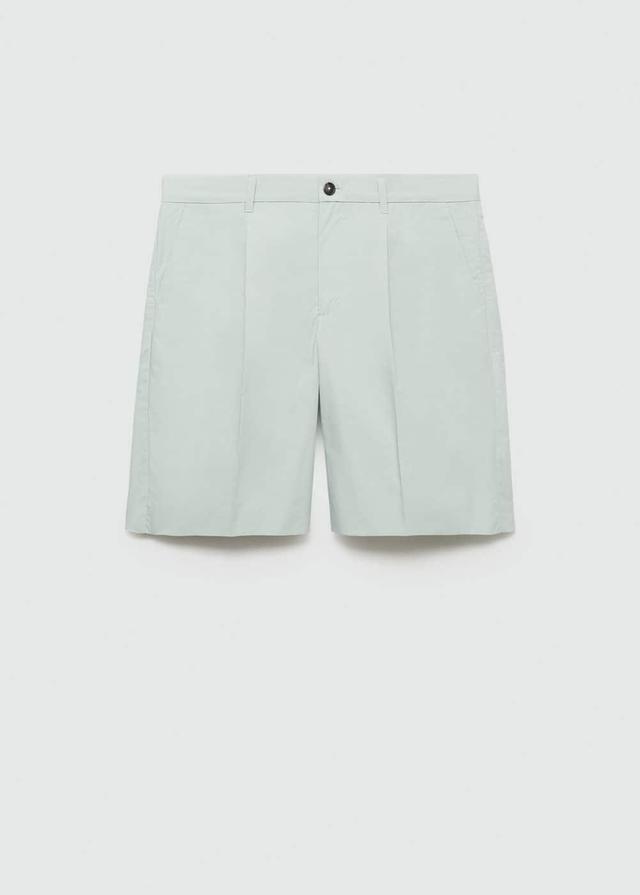 MANGO MAN - Relaxed fit Bermuda shorts pastel greenMen Product Image