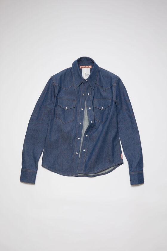 Denim button-up shirt Product Image