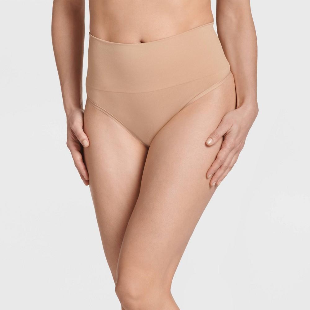 Jockey Generation Womens Slimming Thong - Beige S Product Image