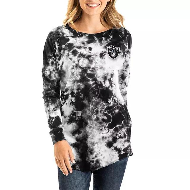 Womens New Era College Seattle Seahawks Tie-Dye Long Sleeve T-Shirt Blue Product Image