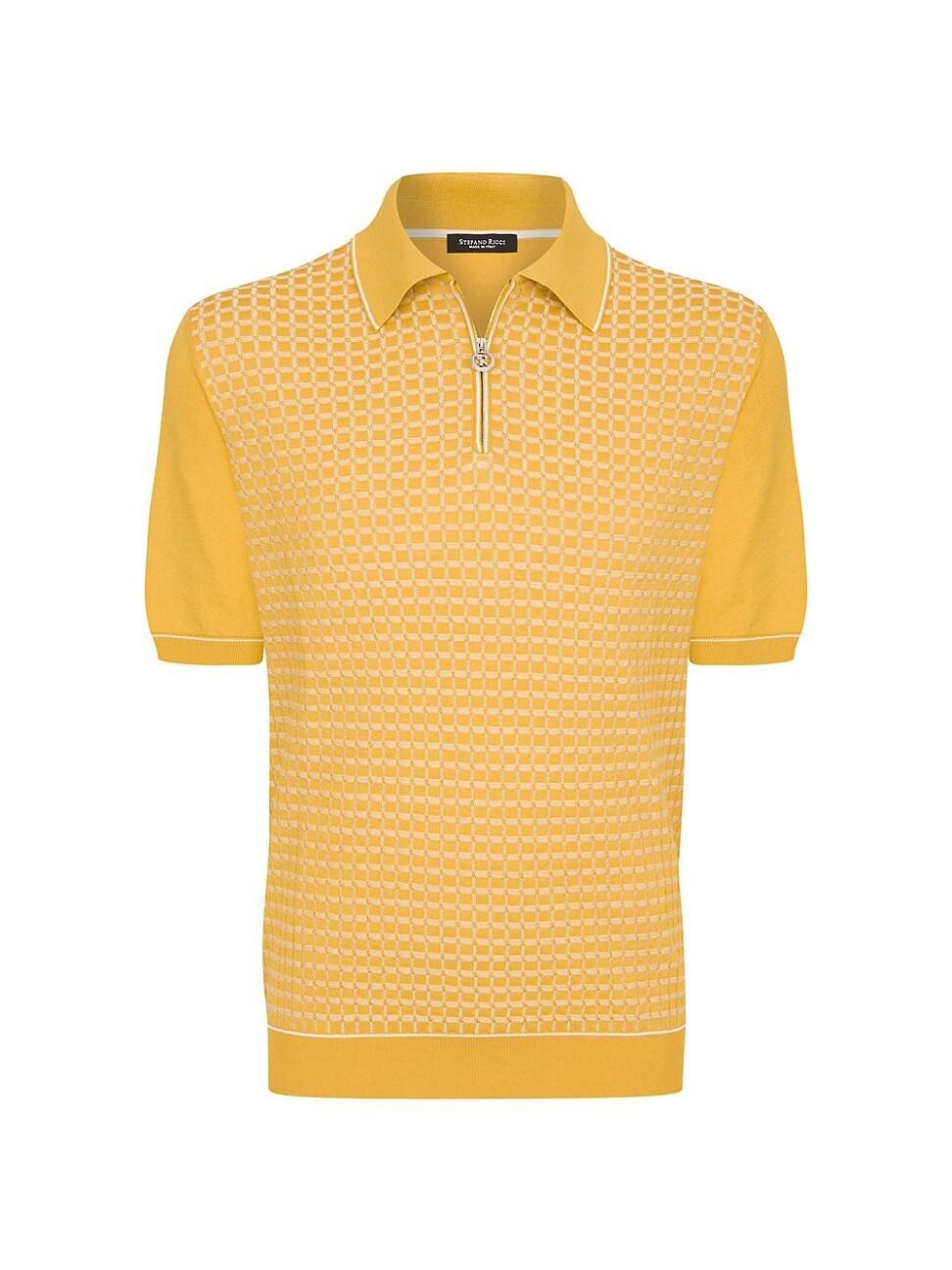 Mens Zip Polo Shirt Product Image