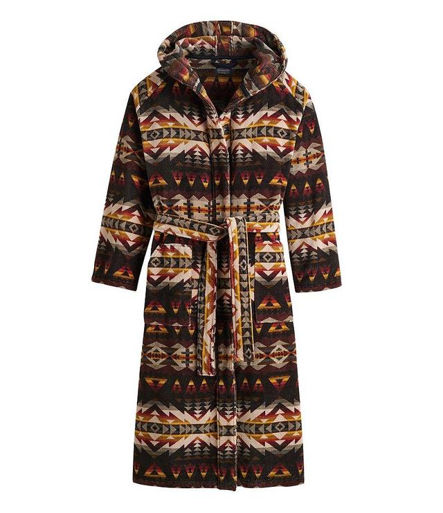 Pendleton Solstice Patterned Long Sleeve Plush Terry Velour Robe Product Image