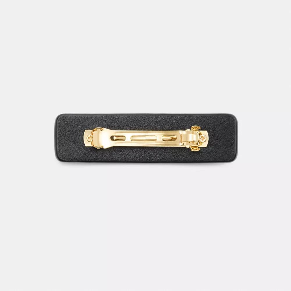 Signature Leather Barrette Product Image