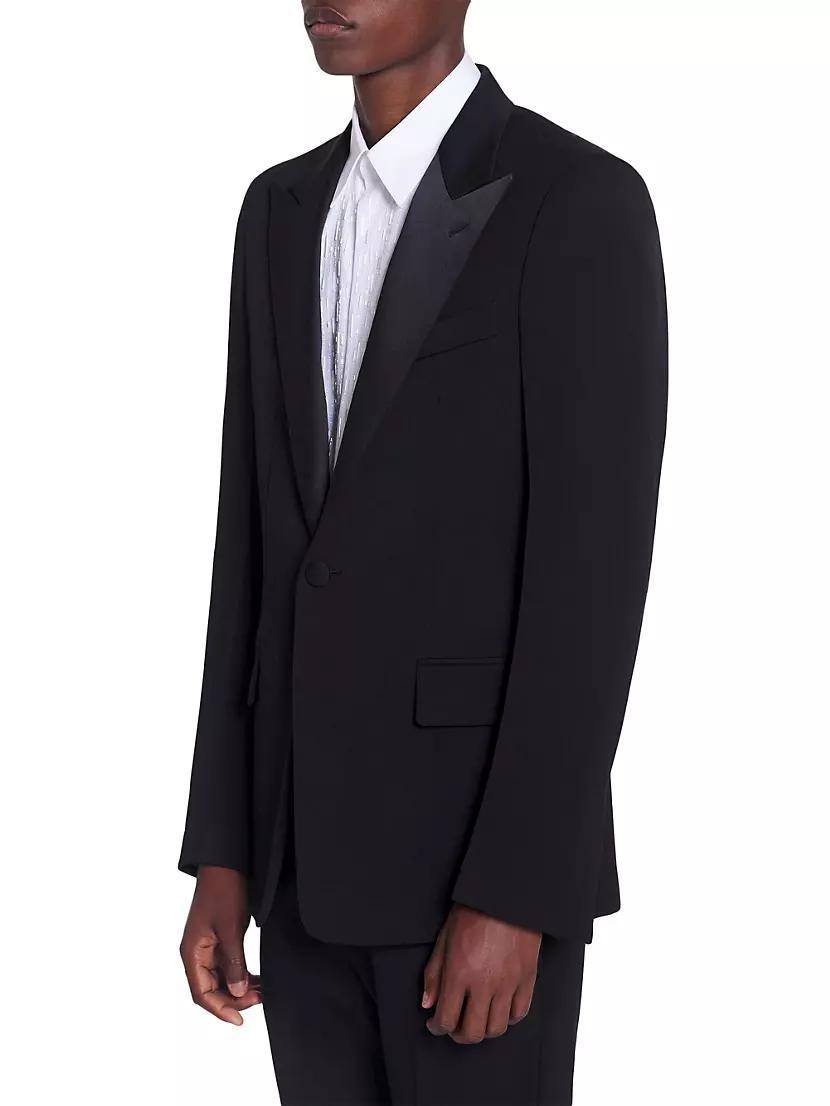 Satin Collar Tuxedo Jacket Product Image