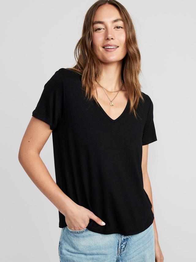 Luxe V-Neck T-Shirt for Women Product Image