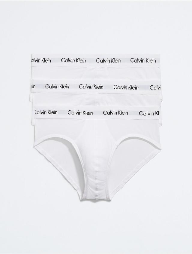 Calvin Klein Cotton Stretch Solid Hip Briefs 3 Product Image