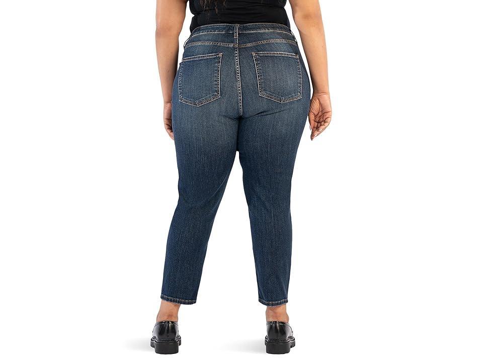 KUT from the Kloth Plus Naomi High Rise Fab Ab Crop Straight Leg (Replaced) Women's Jeans Product Image