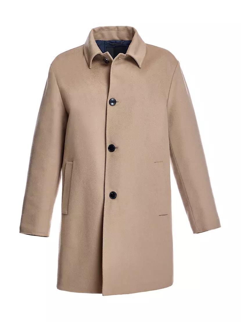 Mens Lined Wool Car Coat Product Image