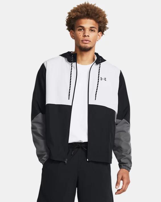 Mens Under Armour Legacy Colorblock Hooded Windbreaker Jacket Product Image