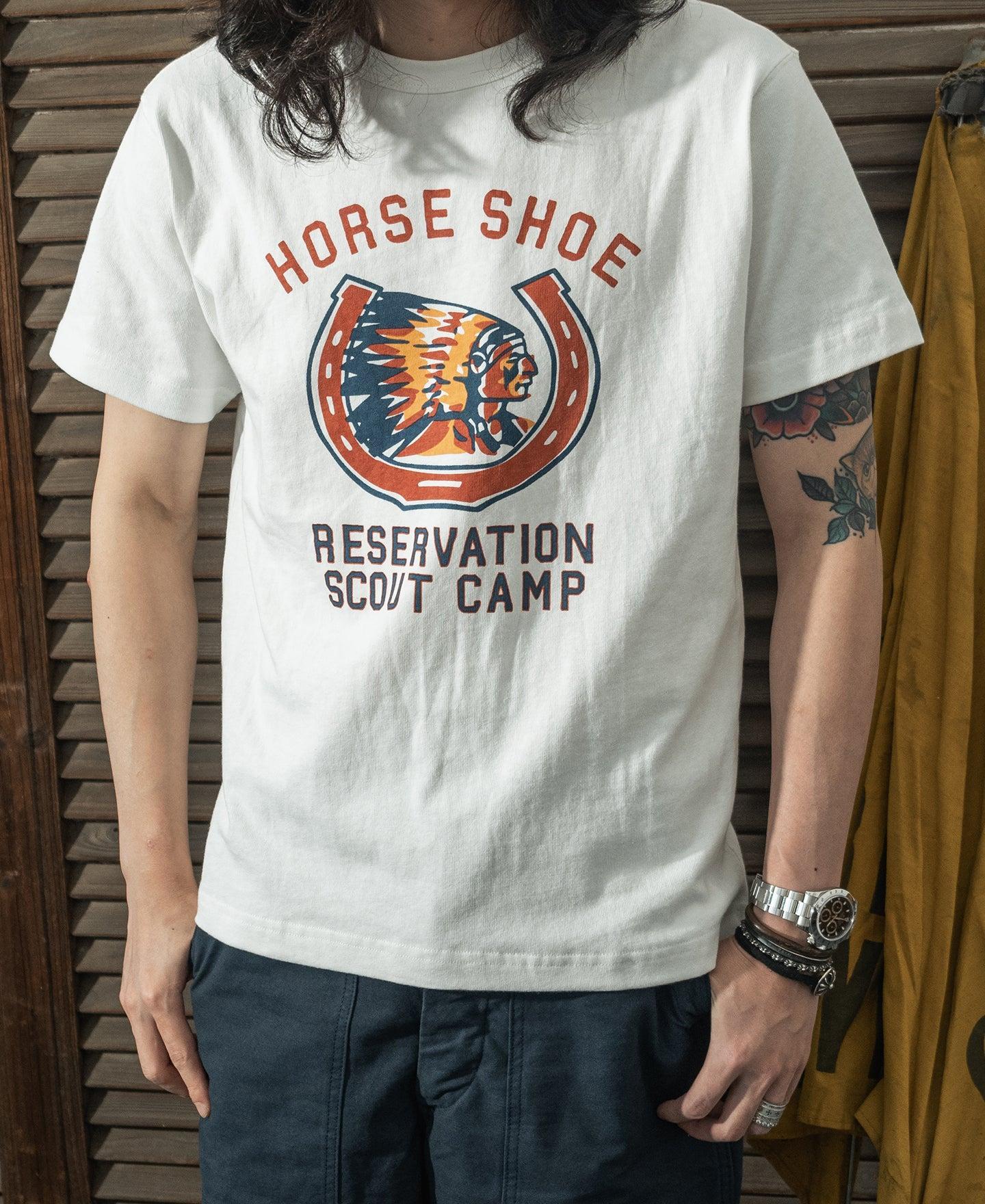 Retro Horseshoe Graphic T-Shirt - White Product Image