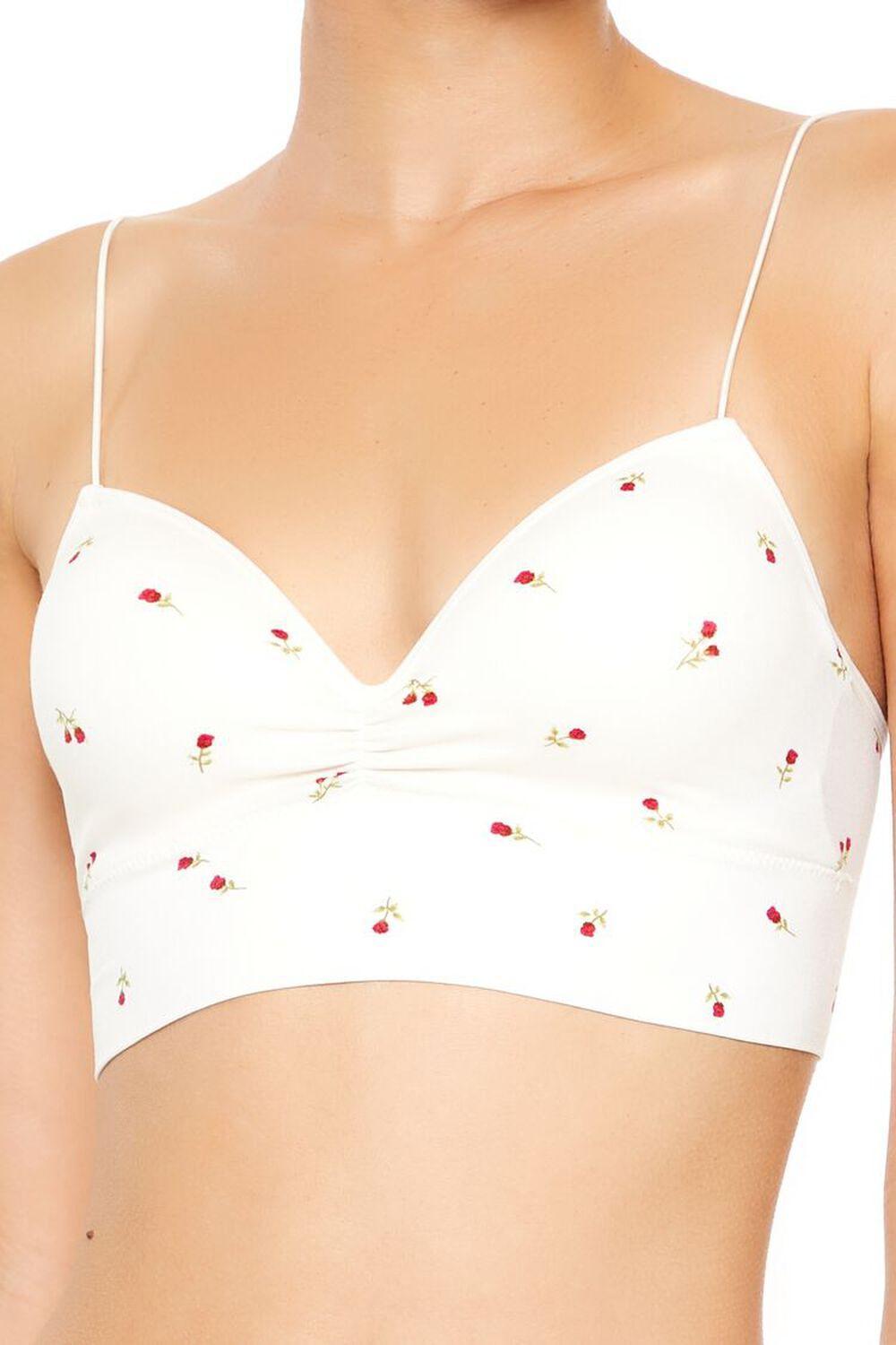 Seamless Rose Padded Bralette | Forever 21 Product Image