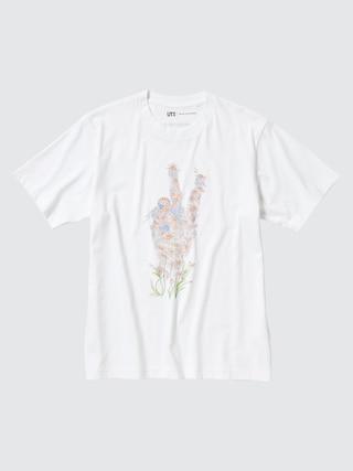 Peace For All Short-Sleeve Graphic T-Shirt (Jw Anderson) White XL UNIQLO US Product Image