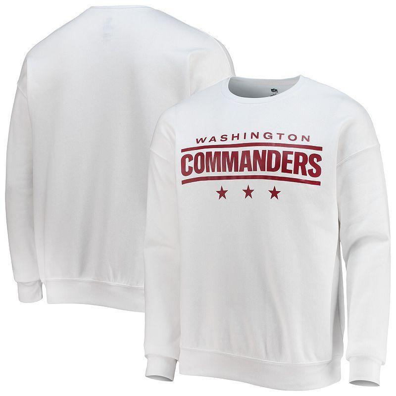 Mens NFL x Darius Rucker Collection by Fanatics White Washington Commanders Star Sponge Fleece Pullover Sweatshirt Product Image