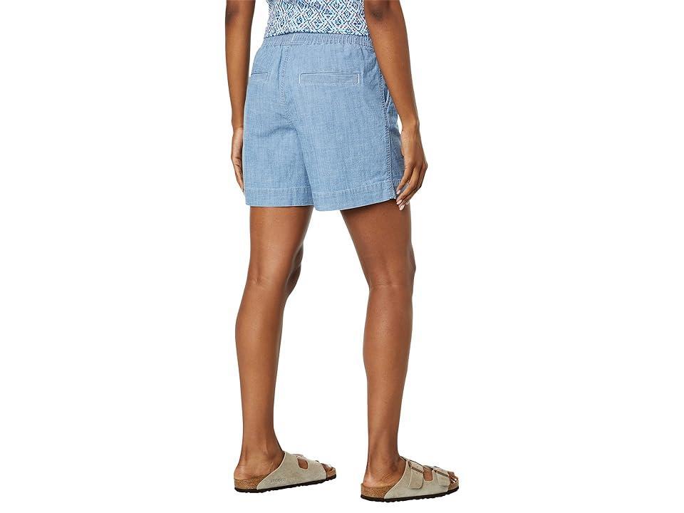 L.L.Bean Lakewashed Chambray Dock Shorts (Chambray) Women's Casual Pants Product Image