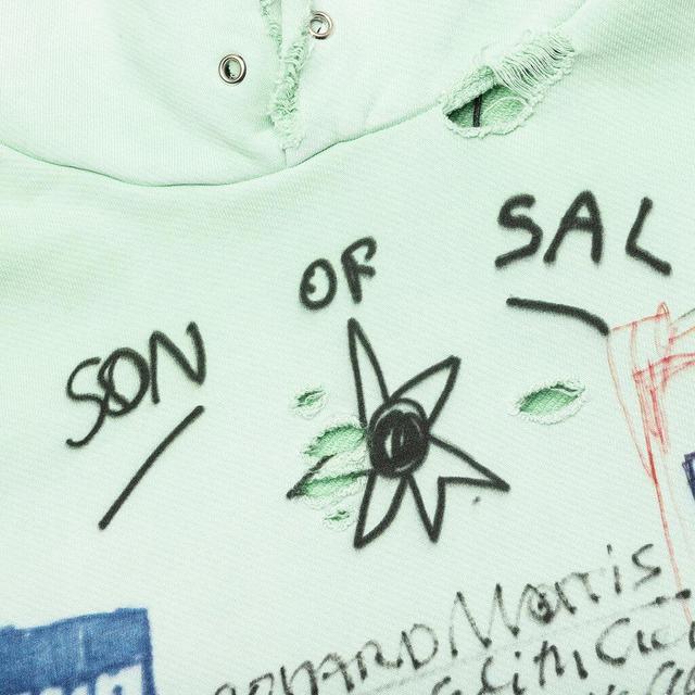 Son of Sal Hooded Sweatshirt - Mint Green Male Product Image